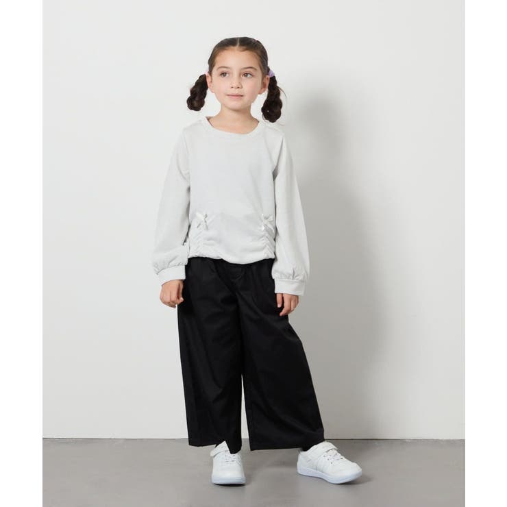 [120-130]【接触冷感】サス付きワイドパンツ | a.v.v【KIDS】 | 詳細画像12 