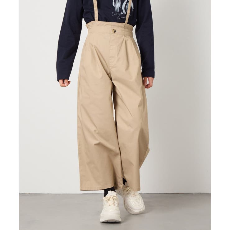 [120-130]【接触冷感】サス付きワイドパンツ | a.v.v【KIDS】 | 詳細画像18 