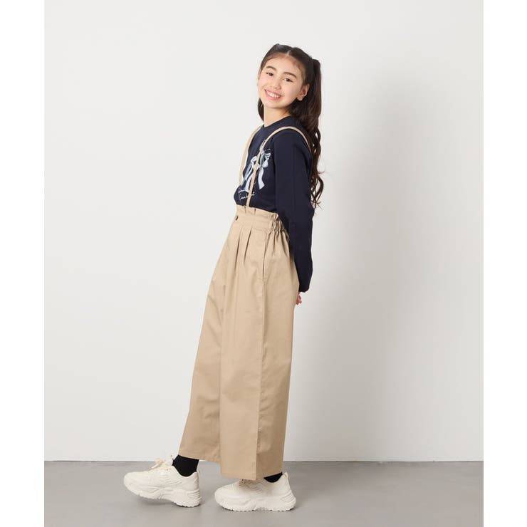 [120-130]【接触冷感】サス付きワイドパンツ | a.v.v【KIDS】 | 詳細画像22 