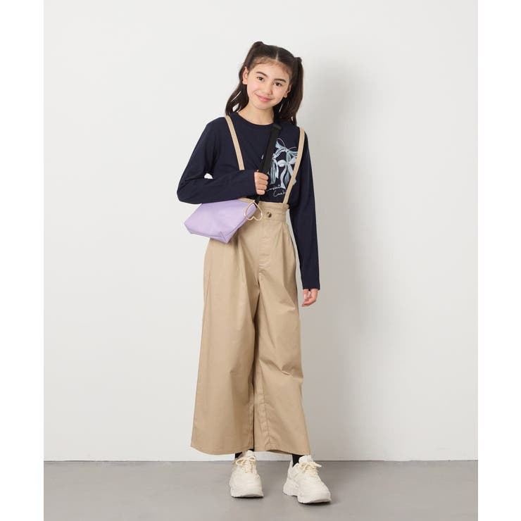 [120-130]【接触冷感】サス付きワイドパンツ | a.v.v【KIDS】 | 詳細画像26 