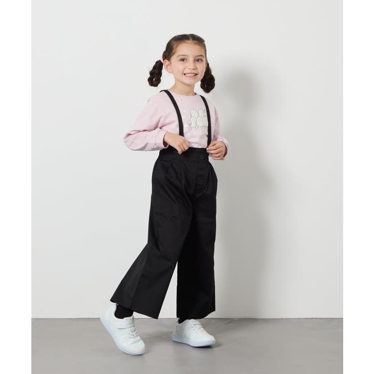 [120-130]【接触冷感】サス付きワイドパンツ | a.v.v【KIDS】 | 詳細画像9 