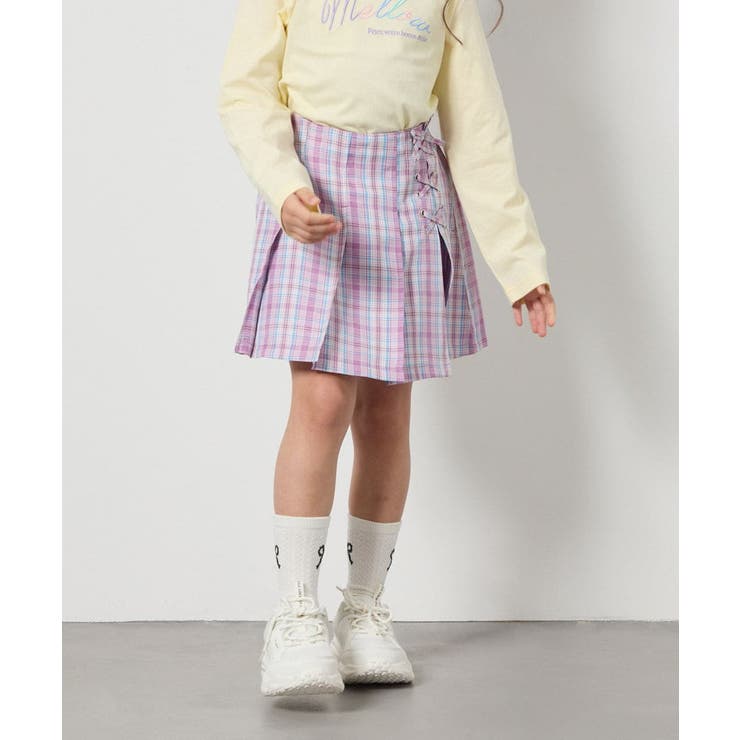 [110-130]サイドレースアップスカパン | a.v.v【KIDS】 | 詳細画像3 