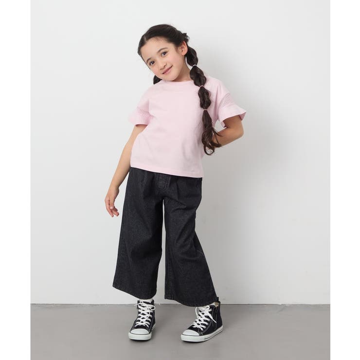 【接触冷感/ジメジメ対策】[120-130]タックワイドパンツ | a.v.v【KIDS】 | 詳細画像15 