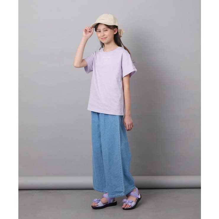 【接触冷感/ジメジメ対策】[120-130]タックワイドパンツ | a.v.v【KIDS】 | 詳細画像27 