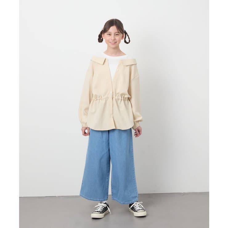 【接触冷感/ジメジメ対策】[120-130]タックワイドパンツ | a.v.v【KIDS】 | 詳細画像31 