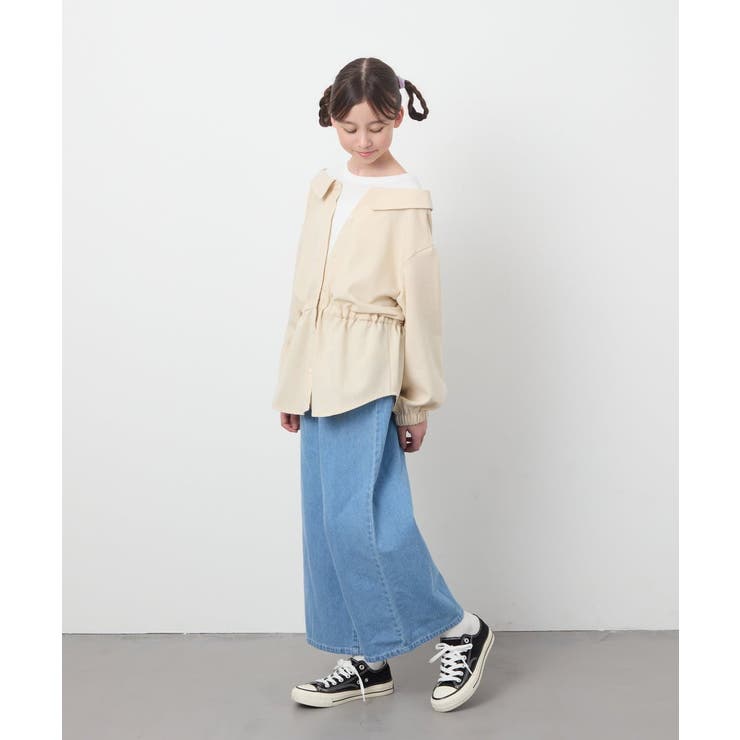 【接触冷感/ジメジメ対策】[120-130]タックワイドパンツ | a.v.v【KIDS】 | 詳細画像33 