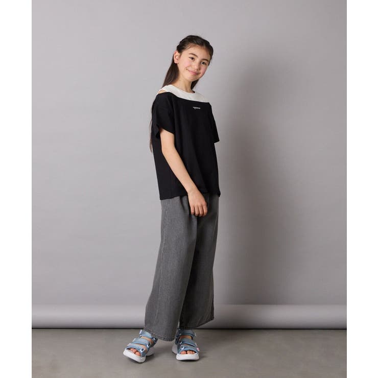 【接触冷感/ジメジメ対策】[120-130]タックワイドパンツ | a.v.v【KIDS】 | 詳細画像40 