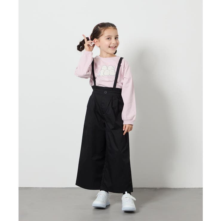 [140-150]【接触冷感】サス付きワイドパンツ | a.v.v【KIDS】 | 詳細画像25 