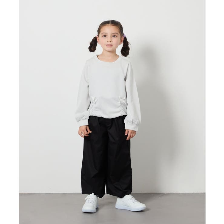 [140-150]【接触冷感】サス付きワイドパンツ | a.v.v【KIDS】 | 詳細画像32 