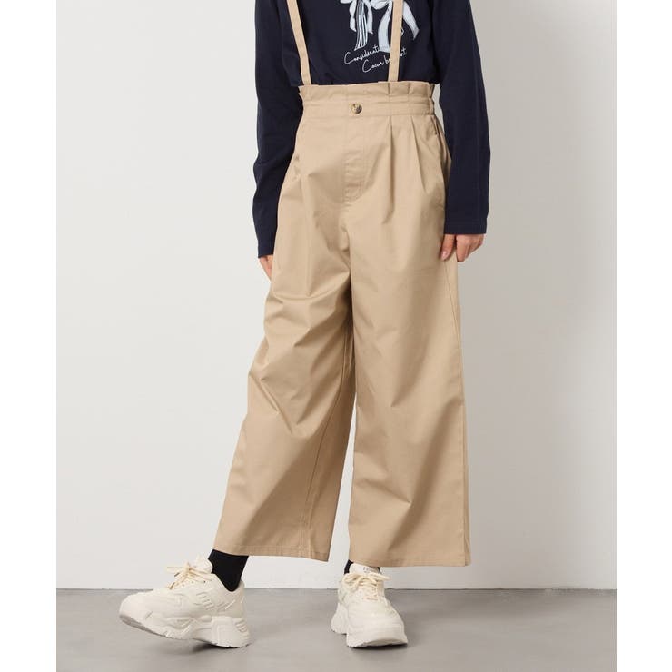 [140-150]【接触冷感】サス付きワイドパンツ | a.v.v【KIDS】 | 詳細画像35 