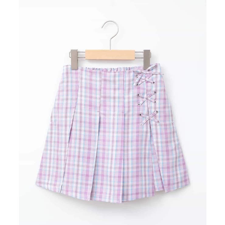 ラベンダー | [140-150]サイドレースアップスカパン | a.v.v【KIDS】