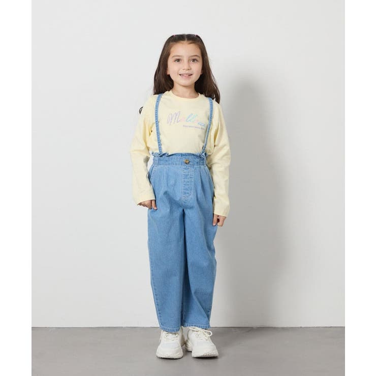 [160]サス付きタックテーパードデニムパンツ | a.v.v【KIDS】 | 詳細画像15 