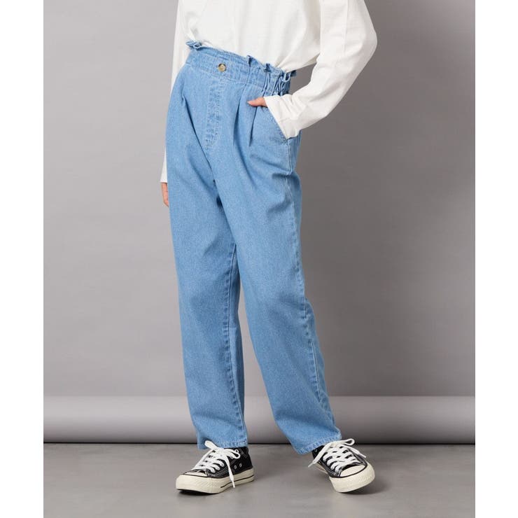 [160]サス付きタックテーパードデニムパンツ | a.v.v【KIDS】 | 詳細画像27 