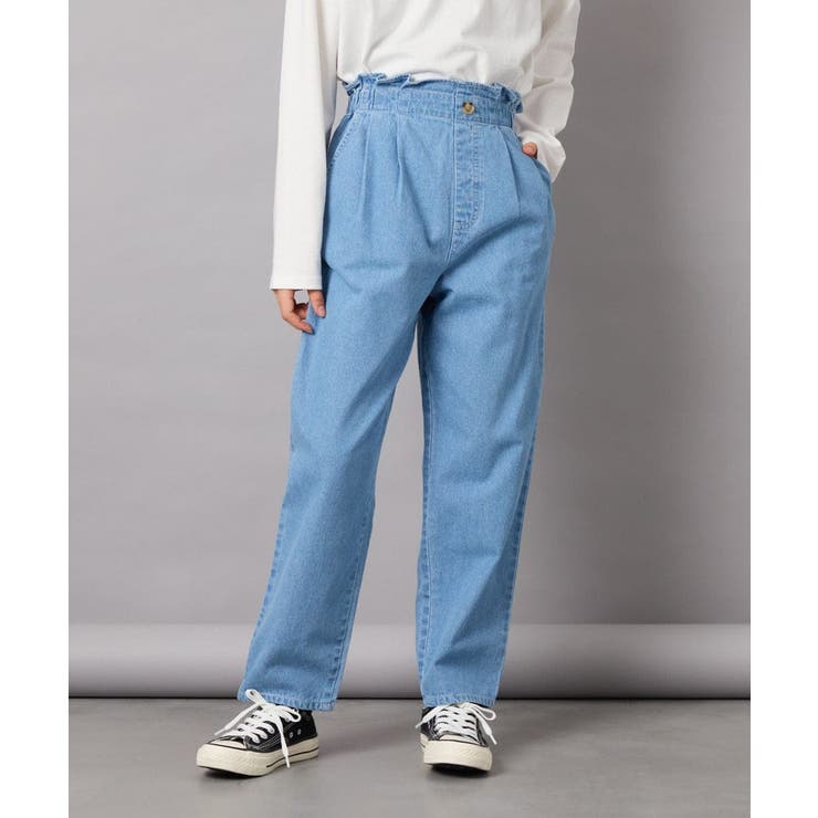 [160]サス付きタックテーパードデニムパンツ | a.v.v【KIDS】 | 詳細画像28 