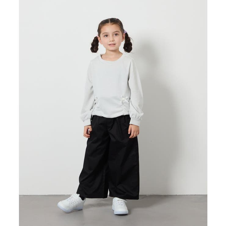 [160]【接触冷感】サス付きワイドパンツ | a.v.v【KIDS】 | 詳細画像28 