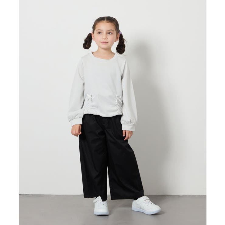 [160]【接触冷感】サス付きワイドパンツ | a.v.v【KIDS】 | 詳細画像29 