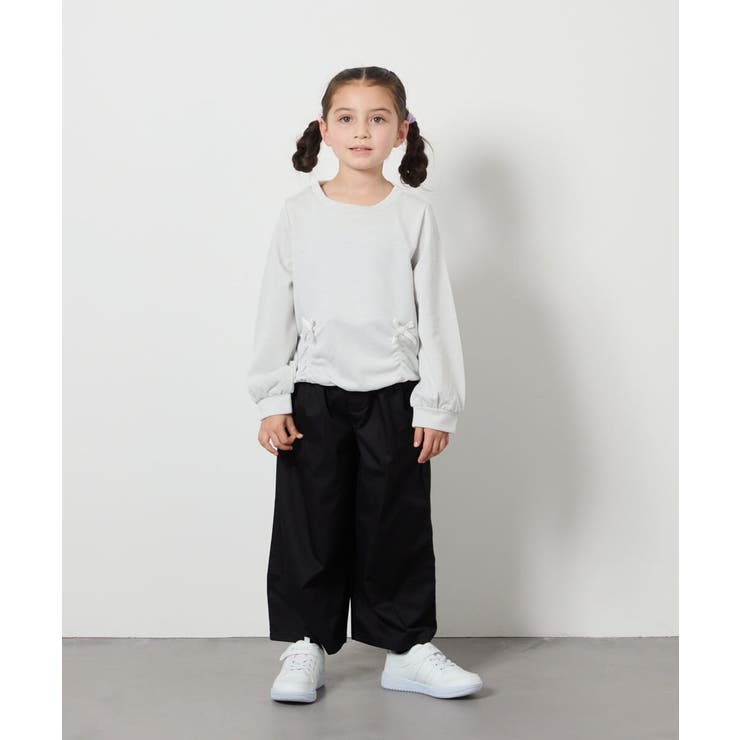 [160]【接触冷感】サス付きワイドパンツ | a.v.v【KIDS】 | 詳細画像30 