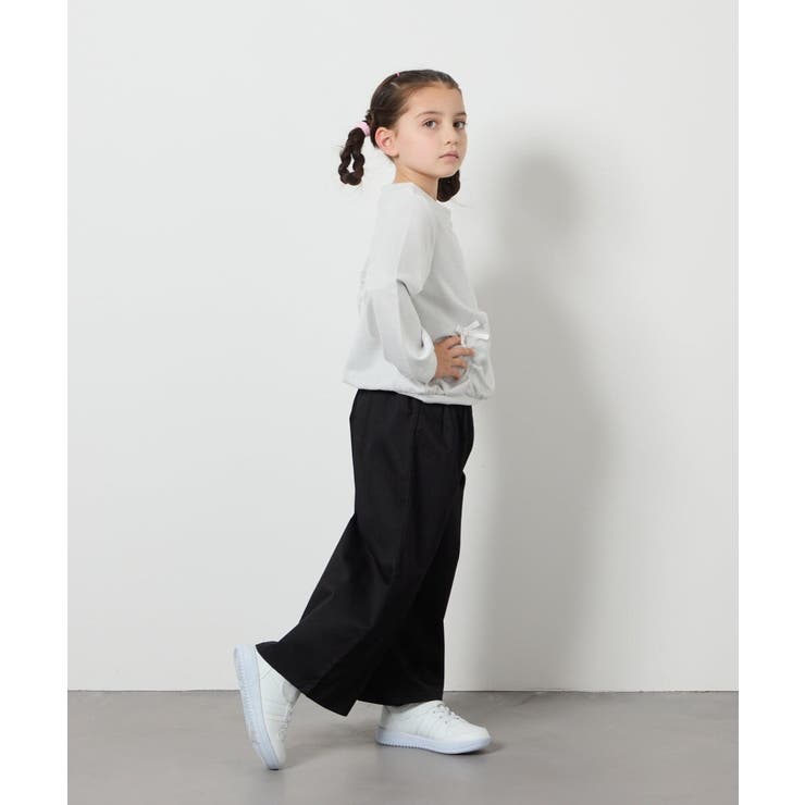 [160]【接触冷感】サス付きワイドパンツ | a.v.v【KIDS】 | 詳細画像31 