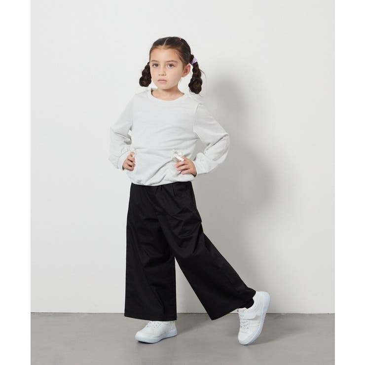 [160]【接触冷感】サス付きワイドパンツ | a.v.v【KIDS】 | 詳細画像32 