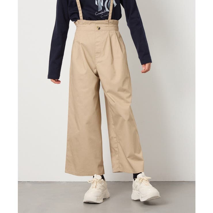 [160]【接触冷感】サス付きワイドパンツ | a.v.v【KIDS】 | 詳細画像7 