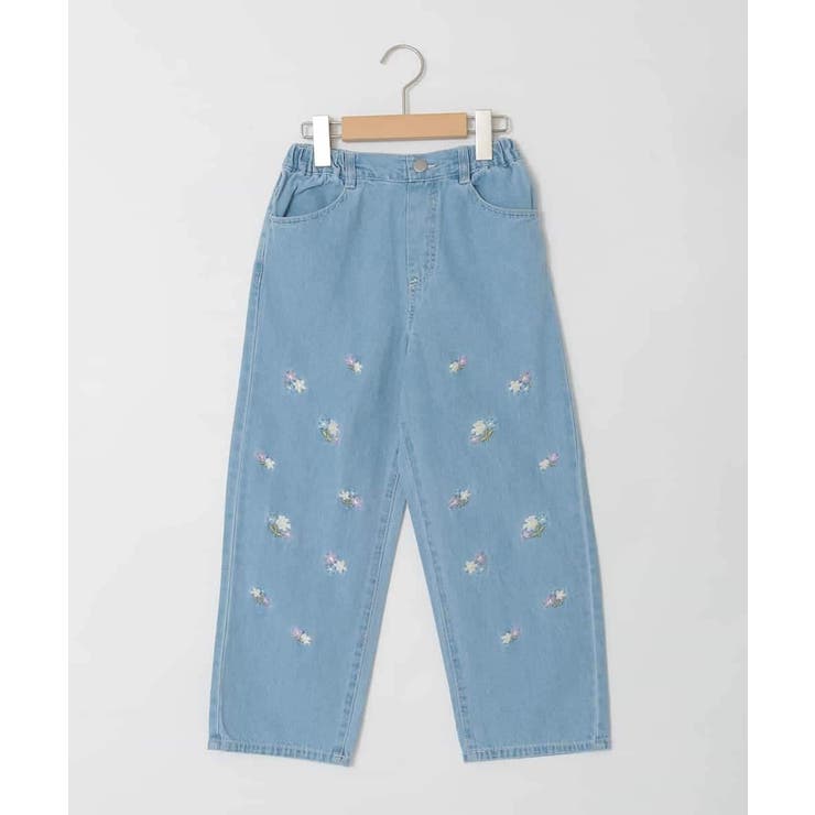 [120-160]【選べるデザイン】デザインワイドストレートデニム | a.v.v【KIDS】 | 詳細画像16 