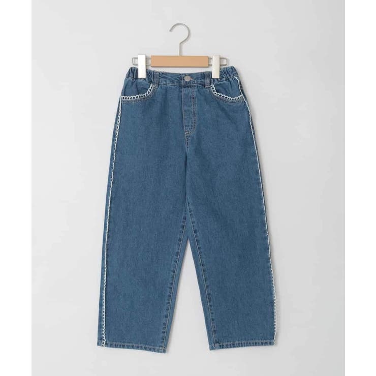 [120-160]【選べるデザイン】デザインワイドストレートデニム | a.v.v【KIDS】 | 詳細画像27 