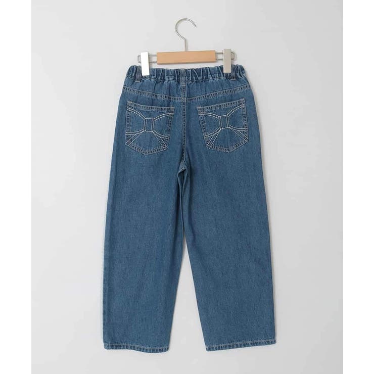 [120-160]【選べるデザイン】デザインワイドストレートデニム | a.v.v【KIDS】 | 詳細画像28 