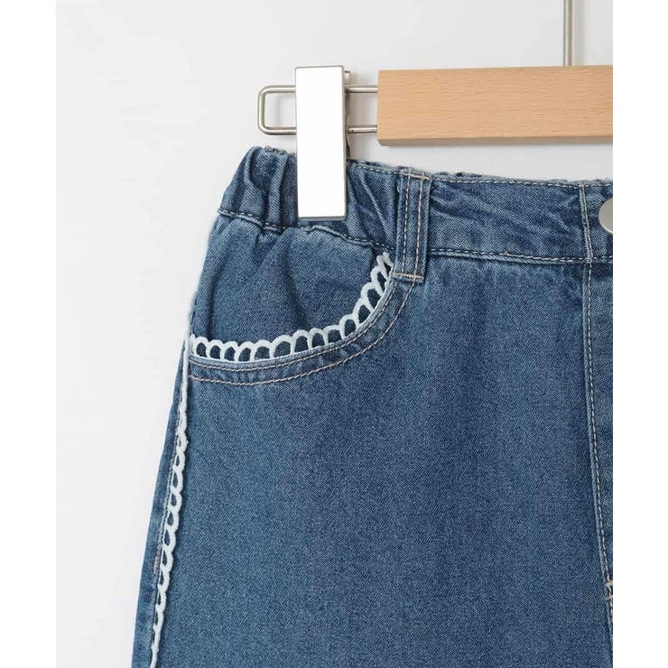 [120-160]【選べるデザイン】デザインワイドストレートデニム | a.v.v【KIDS】 | 詳細画像29 