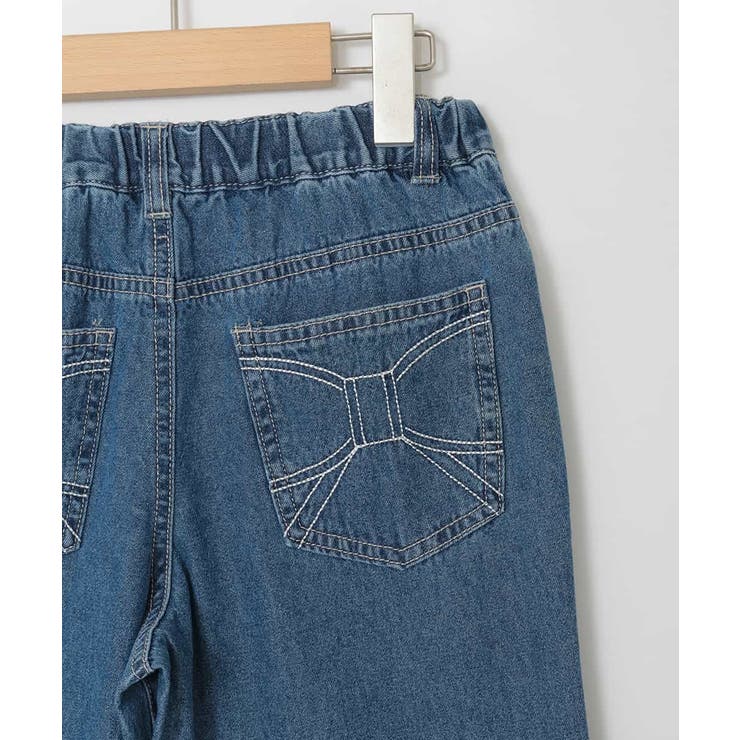 [120-160]【選べるデザイン】デザインワイドストレートデニム | a.v.v【KIDS】 | 詳細画像31 