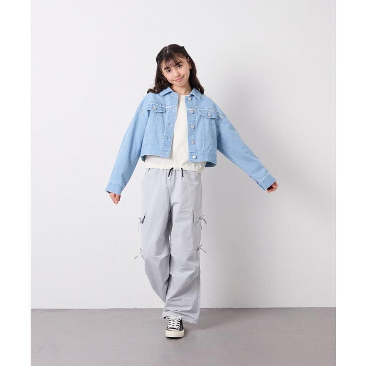 [120-160]サイドリボンカーゴパンツ | a.v.v【KIDS】 | 詳細画像16 