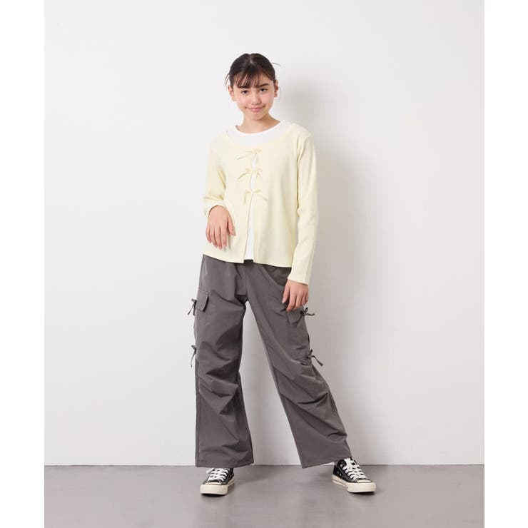 [120-160]サイドリボンカーゴパンツ | a.v.v【KIDS】 | 詳細画像28 