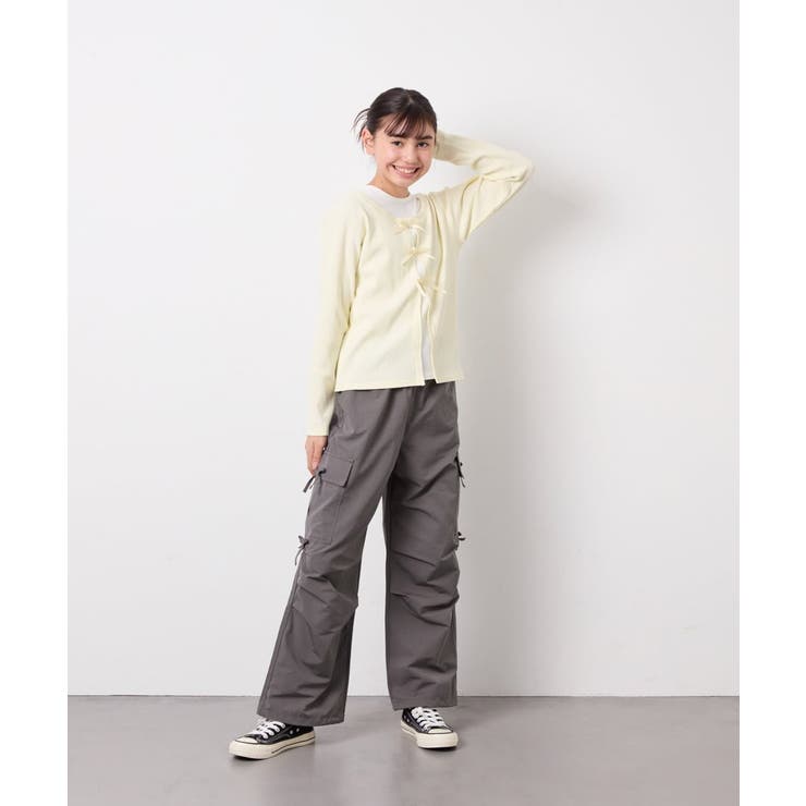 [120-160]サイドリボンカーゴパンツ | a.v.v【KIDS】 | 詳細画像31 