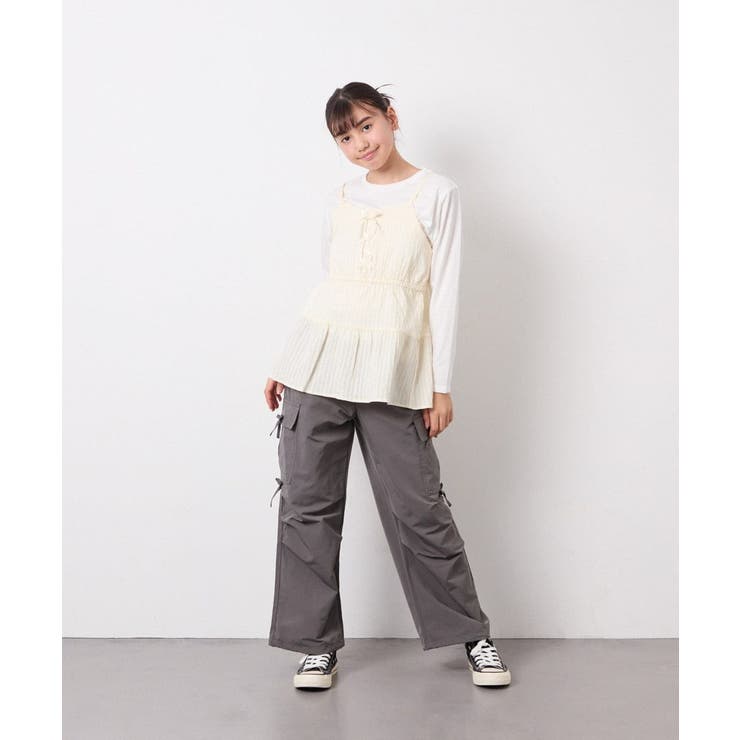 [120-160]サイドリボンカーゴパンツ | a.v.v【KIDS】 | 詳細画像36 