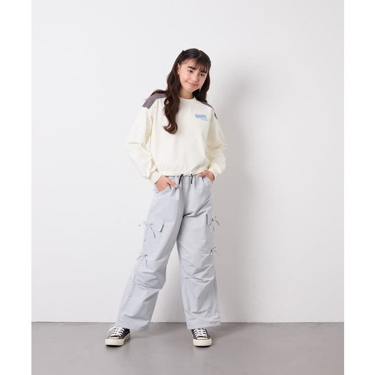 [120-160]サイドリボンカーゴパンツ | a.v.v【KIDS】 | 詳細画像5 