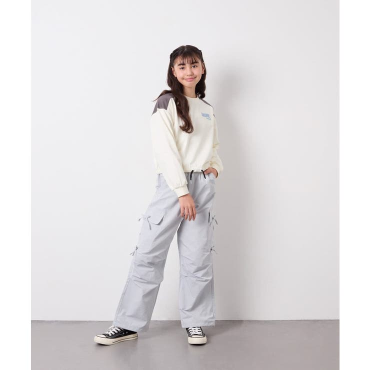 [120-160]サイドリボンカーゴパンツ | a.v.v【KIDS】 | 詳細画像6 