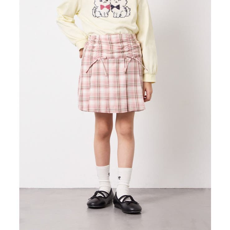 [120-160]ギャザープリーツスカパン | a.v.v【KIDS】 | 詳細画像3 