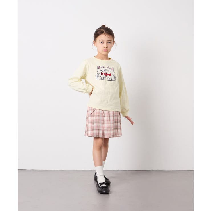 [120-160]ギャザープリーツスカパン | a.v.v【KIDS】 | 詳細画像7 