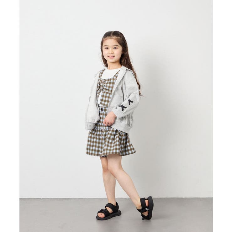 [120-160][ママとお揃いコーデが叶う]ギャザーキュロット | a.v.v【KIDS】 | 詳細画像12 