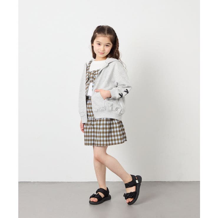 [120-160][ママとお揃いコーデが叶う]ギャザーキュロット | a.v.v【KIDS】 | 詳細画像14 