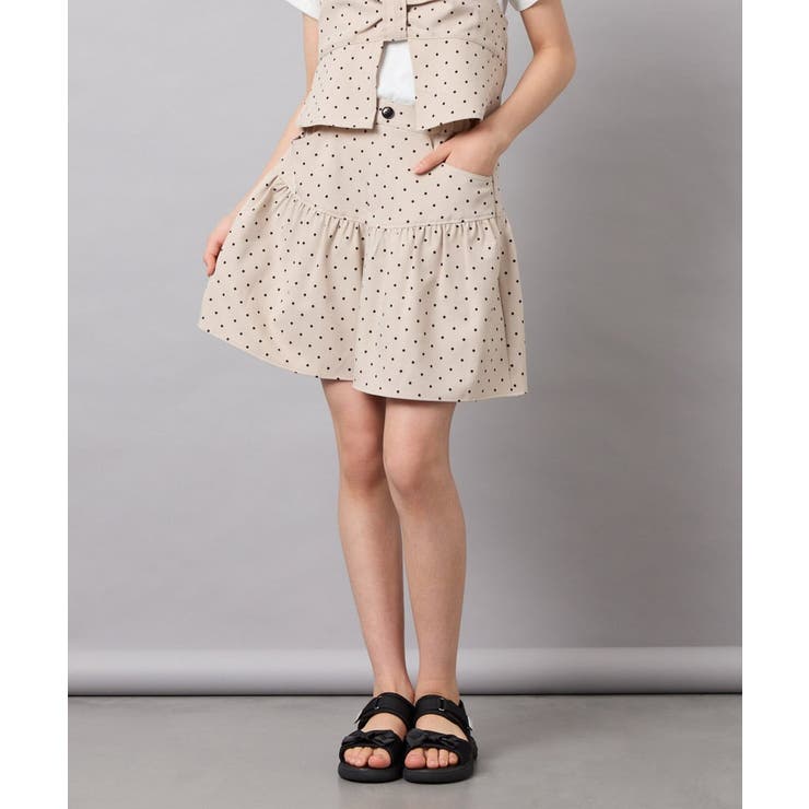 [120-160][ママとお揃いコーデが叶う]ギャザーキュロット | a.v.v【KIDS】 | 詳細画像23 