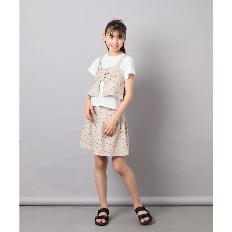 [120-160][ママとお揃いコーデが叶う]ギャザーキュロット | a.v.v【KIDS】 | 詳細画像25 