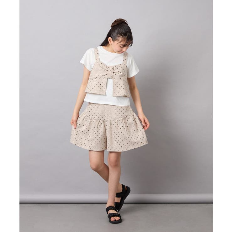 [120-160][ママとお揃いコーデが叶う]ギャザーキュロット | a.v.v【KIDS】 | 詳細画像28 