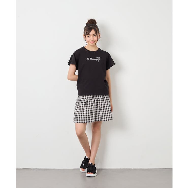 [120-160][ママとお揃いコーデが叶う]ギャザーキュロット | a.v.v【KIDS】 | 詳細画像36 