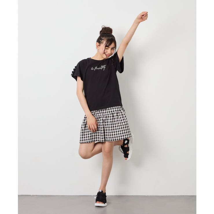 [120-160][ママとお揃いコーデが叶う]ギャザーキュロット | a.v.v【KIDS】 | 詳細画像38 