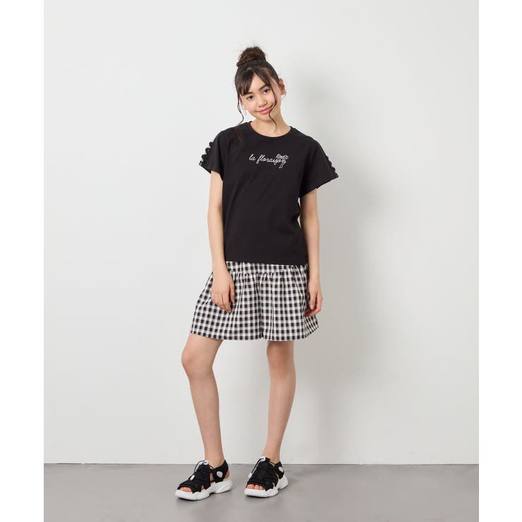 [120-160][ママとお揃いコーデが叶う]ギャザーキュロット | a.v.v【KIDS】 | 詳細画像40 