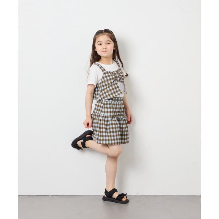 [120-160][ママとお揃いコーデが叶う]ギャザーキュロット | a.v.v【KIDS】 | 詳細画像5 