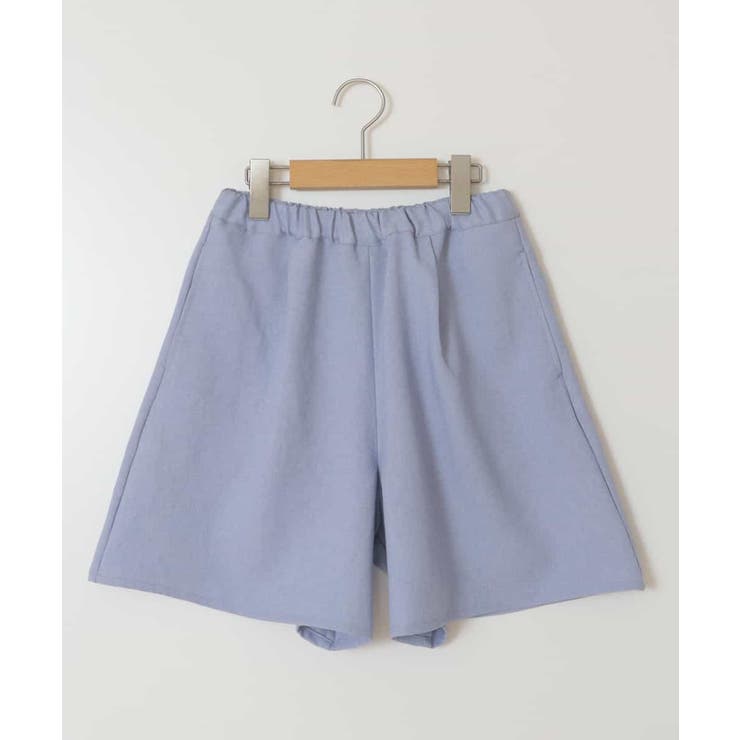 [100-130]【セットアップ対応】麻調タックキュロットパンツ | a.v.v【KIDS】 | 詳細画像2 