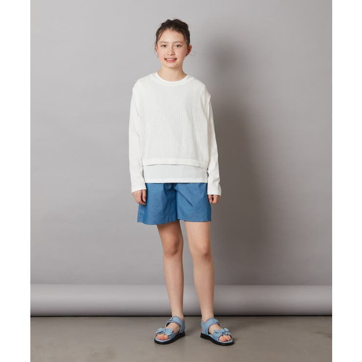 [100-130]【セットアップ対応】タックショートパンツ | a.v.v【KIDS】 | 詳細画像31 