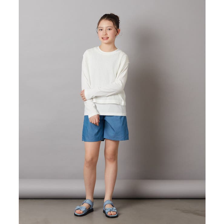 [100-130]【セットアップ対応】タックショートパンツ | a.v.v【KIDS】 | 詳細画像32 