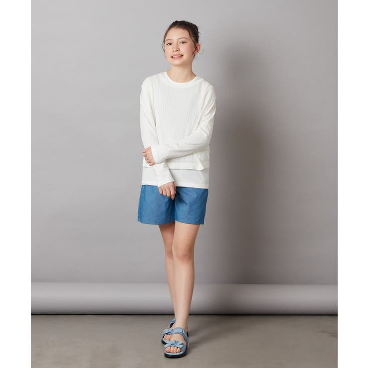 [100-130]【セットアップ対応】タックショートパンツ | a.v.v【KIDS】 | 詳細画像34 